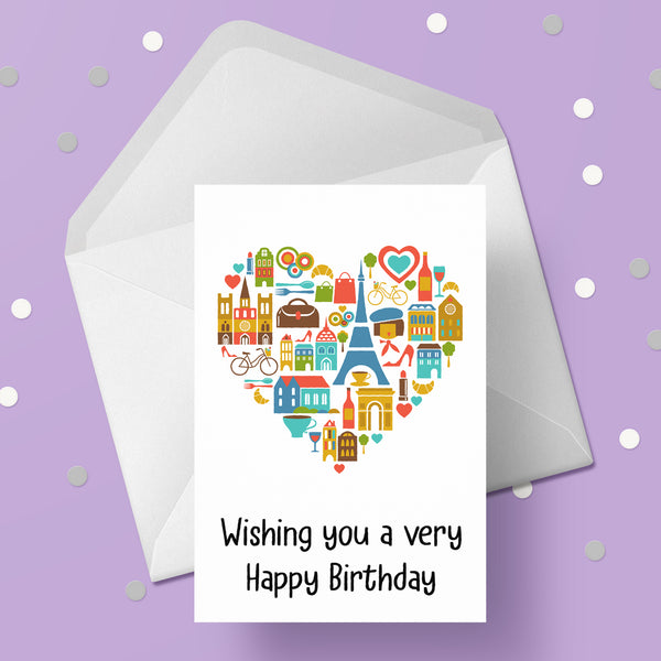 France / French Birthday Card