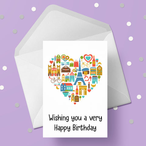 France / French Birthday Card