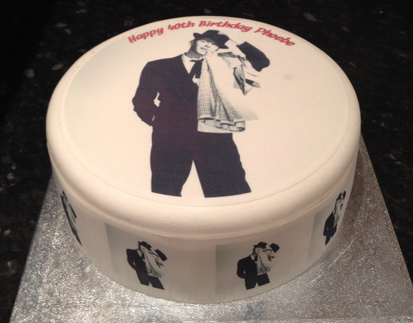Frank Sinatra Edible Icing Cake Topper