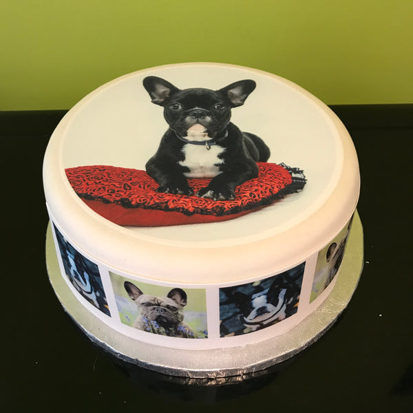 French Bulldog Edible Icing Cake Topper 02