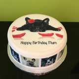 French Bulldog 01 Edible Icing Cake or Ribbon