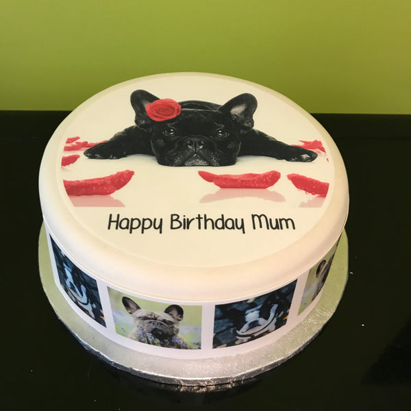 French Bulldog 01 Edible Icing Cake or Ribbon