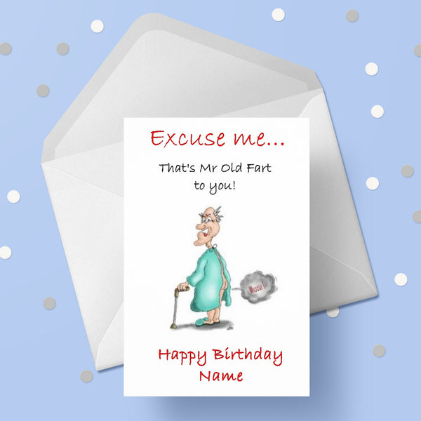 Birthday Card 08 - Mr Old Fart