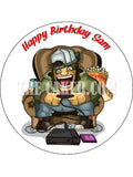 Gamer Edible Icing Cake Topper 01