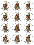 Old Video Games Player Edible Icing Cake Topper 02