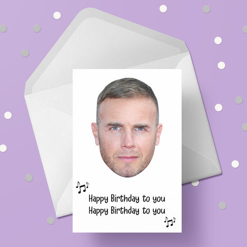 Gary Barlow 02 Birthday Card