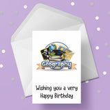 Geography Birthday Card