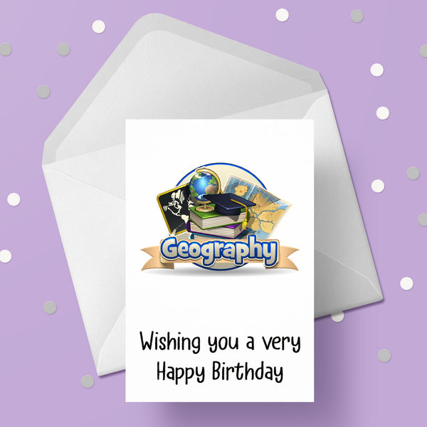 Geography Birthday Card