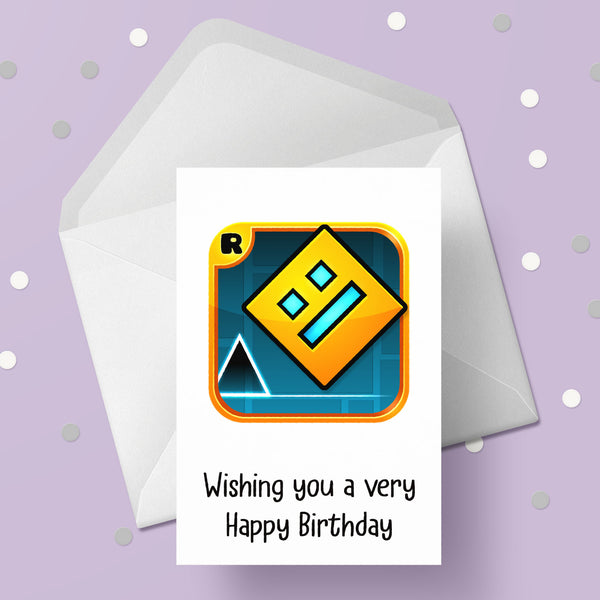 Geometry Dash Birthday Card
