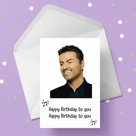 George Michael 03 Birthday Card