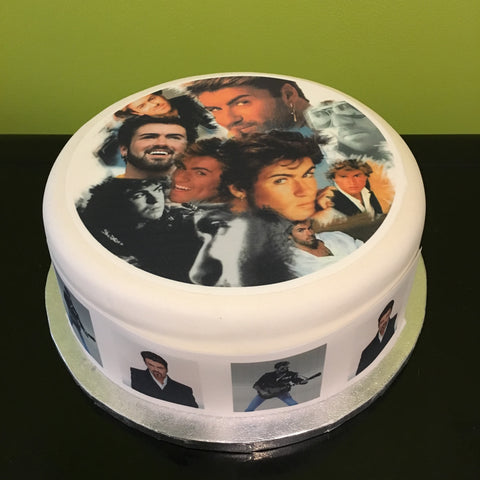 George Michael 02 Edible Icing Cake Topper or Ribbon