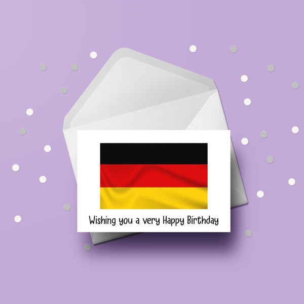 Germany / German Flag Birthday Card