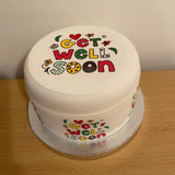 Get Well Edible Icing Cake Topper 01