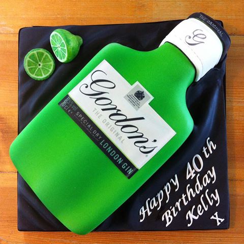 Gordon's Gin Label Edible Icing Topper – the caker online