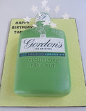 Gordon's Gin Label Edible Icing Topper