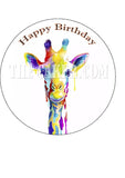 Giraffe Edible Icing Cake Topper 04