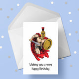 Gladiator Birthday Card