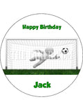 Goalkeeper Football Edible Icing Cake Topper