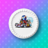 Go-Karting Go Kart Edible Icing Cake Topper 01