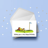 Golf 02 Birthday Card