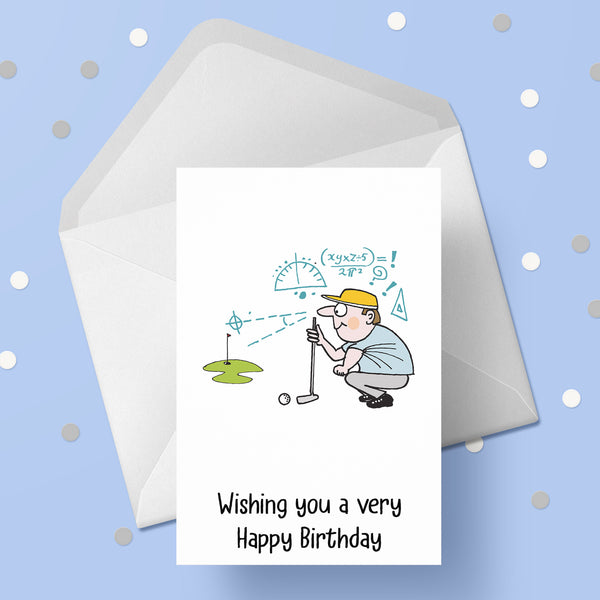 Golf 05 Birthday Card