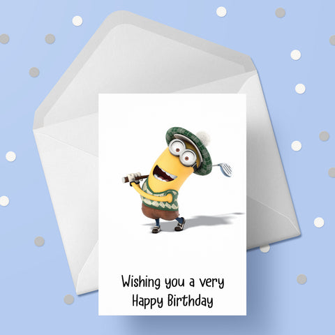 Golf 03 Birthday Card