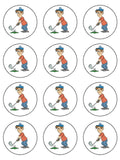 Golf 01 Edible Icing Cake Topper