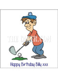 Golf 01 Edible Icing Cake Topper