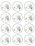 Golf Edible Icing Cake Topper 05