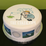 Golf Edible Icing Cake Topper 05