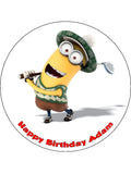 Golf 03 Edible Icing Cake Topper