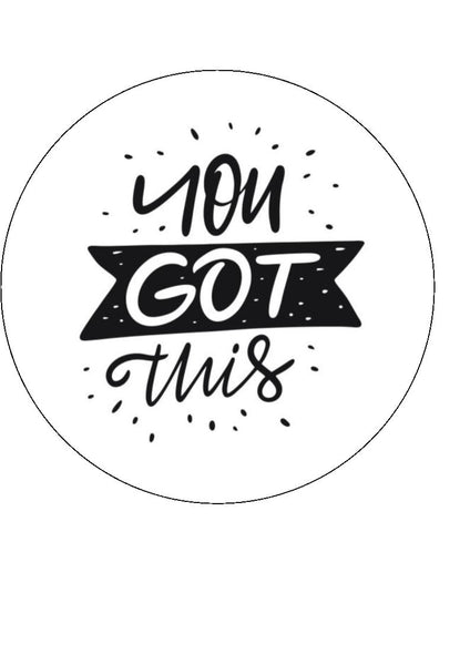 Good Luck Edible Icing Cake Topper 06