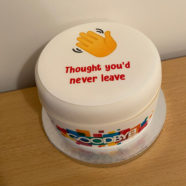 Goodbye Edible Icing Cake Topper 03