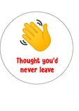 Goodbye Edible Icing Cake Topper 03
