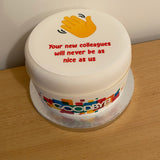 Goodbye Edible Icing Cake Topper 02