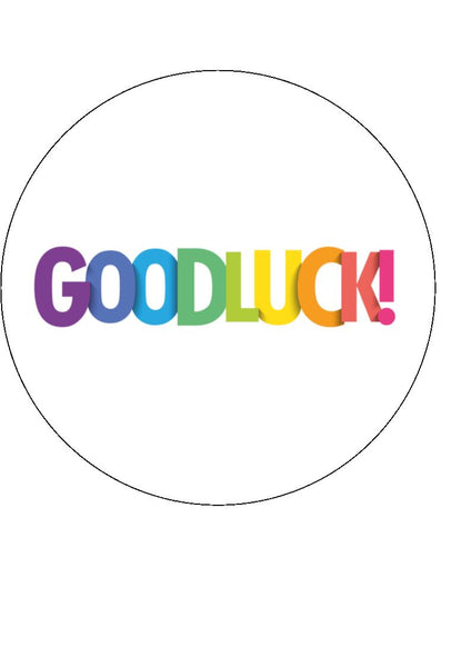 Good Luck Edible Icing Cake Topper 03