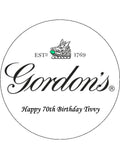 Gordon's Gin Logo Edible Icing Cake Topper