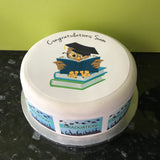 Graduation Edible Icing Cake Topper 02