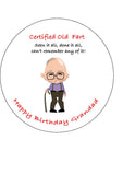 Grandad 03 Edible Icing Cake Topper - Funny Old Fart