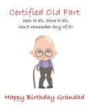 Grandad 03 Edible Icing Cake Topper - Funny Old Fart