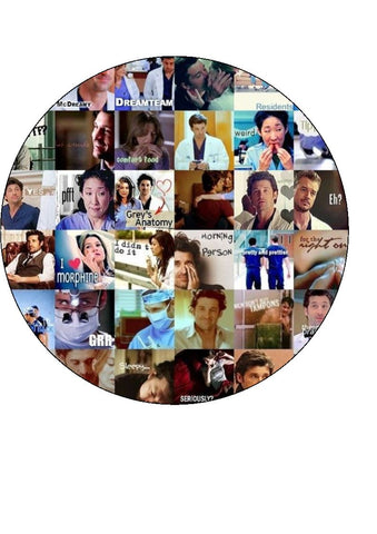 Grey's Anatomy Edible Icing Cake Topper 03
