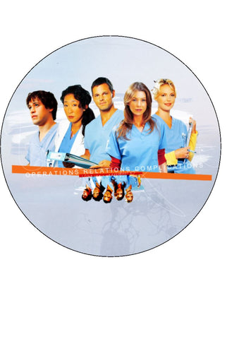 Grey's Anatomy Edible Icing Cake Topper 04