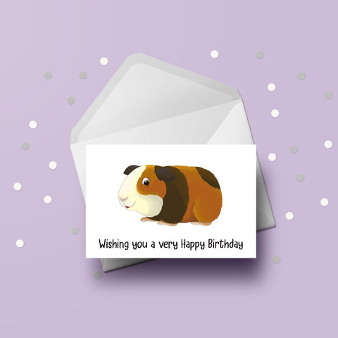 Guinea Pig 02 Birthday Card
