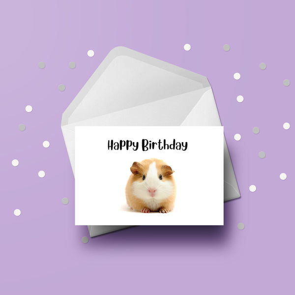 Guinea Pig Birthday Card 01