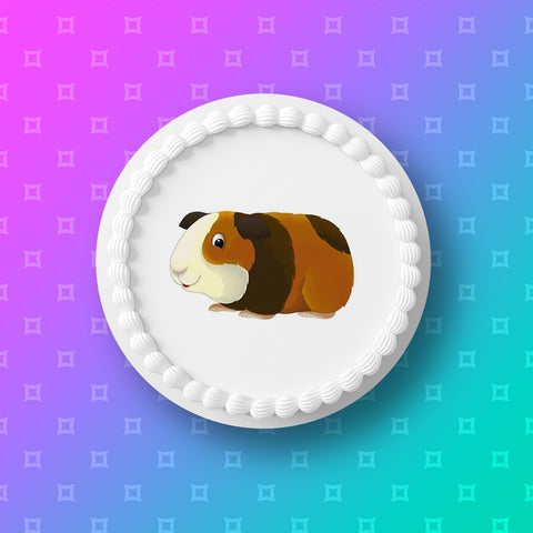 Guinea Pig 02 Edible Icing Cake Topper