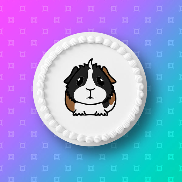 Guinea Pig Edible Icing Cake Topper 03