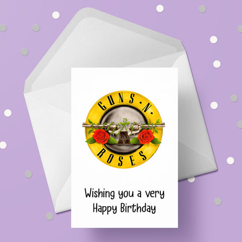 Guns n Roses 03 Birthday Card