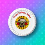 Guns n Roses Edible Icing Cake Topper 03