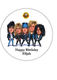 Guns n Roses 05 Edible Icing Cake Topper