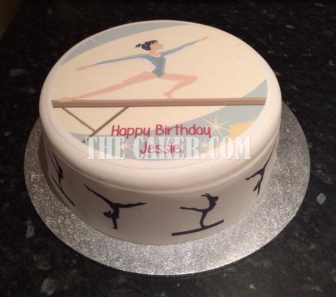 Gymnastics 03 Edible Icing Cake Topper